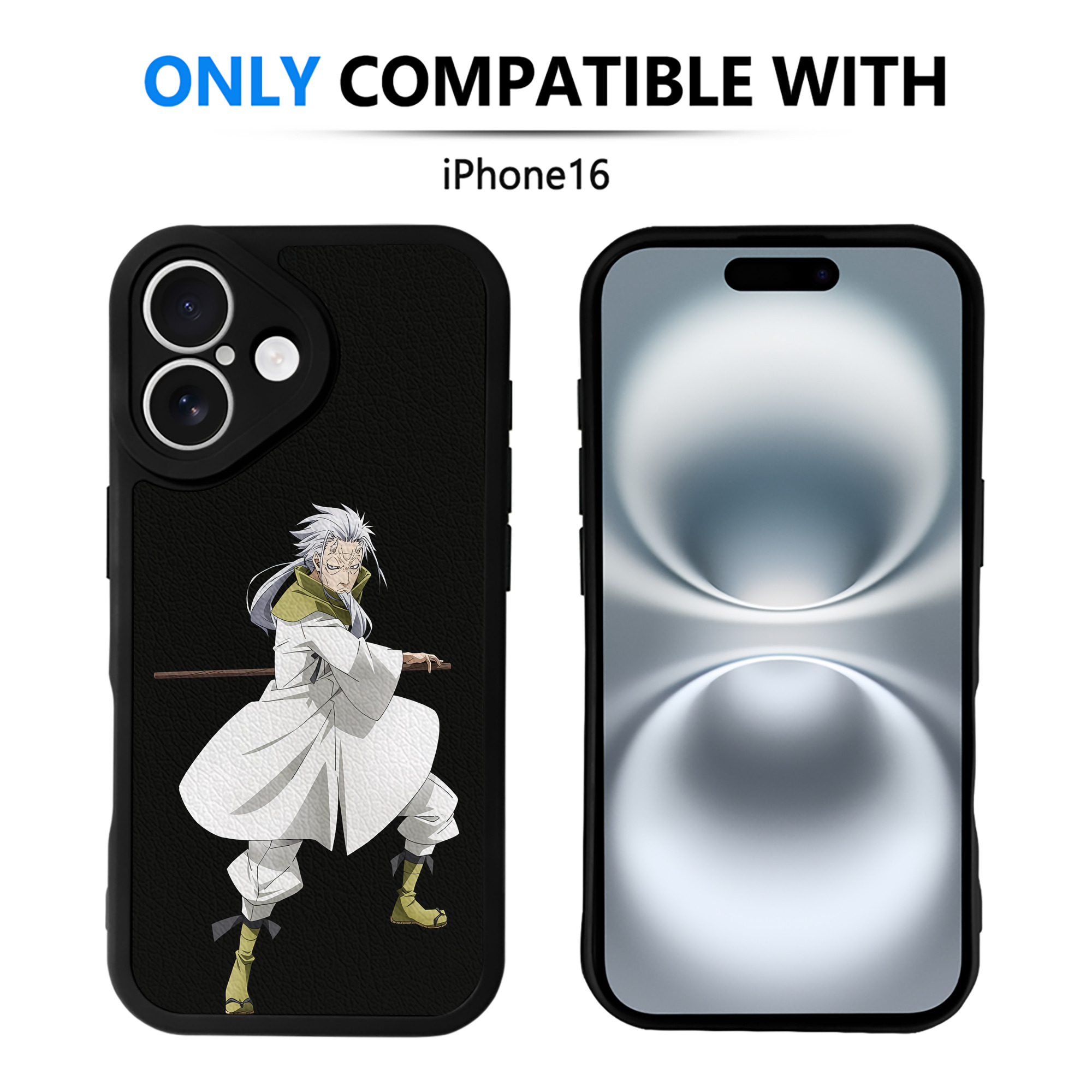 （画像用） 転スラ Regarding Reincarnated to Slime 【iPhone 16シリーズ対応】シリコンスマホケース（レザー調） 材質：シリコン